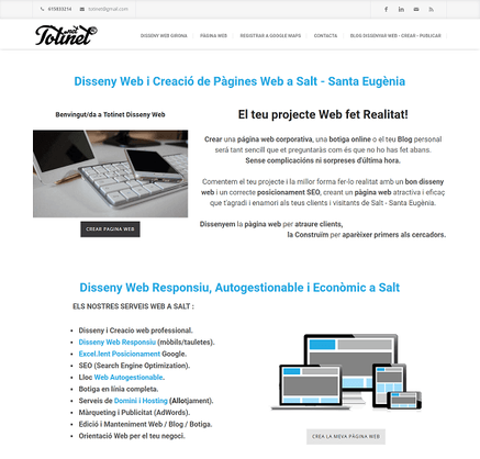 creació i disseny pàgines web La Bisbal